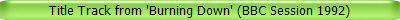 Title Track from 'Burning Down' (BBC Session 1992)