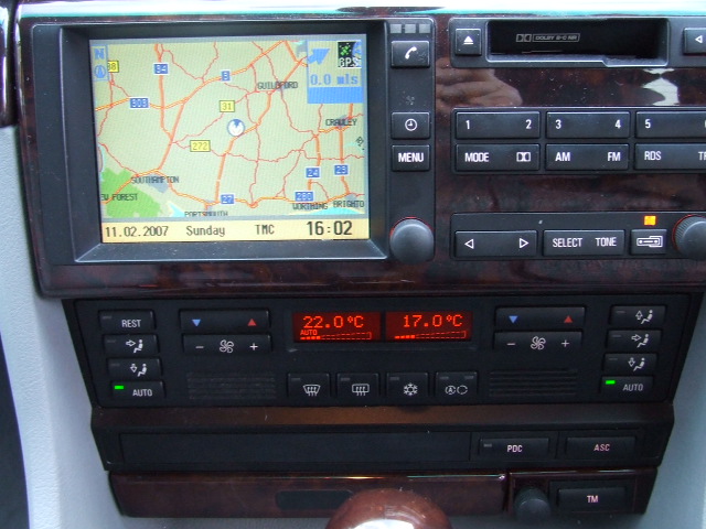 Bmw e38 sat nav retrofit #6