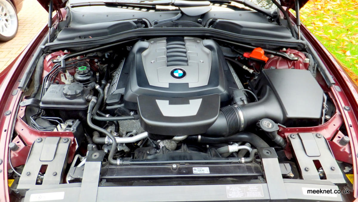 E63 engine bay tidy up