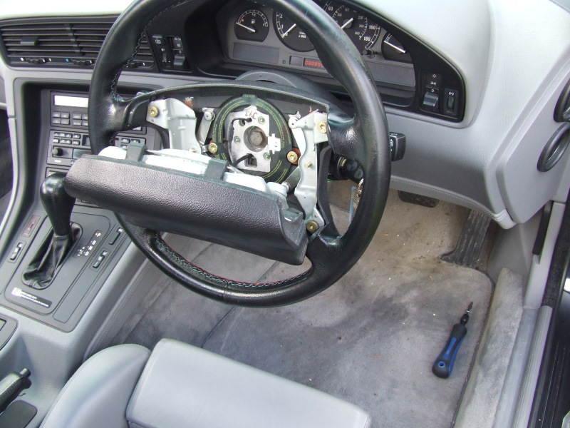Bmw e31 steering wheel swap #3