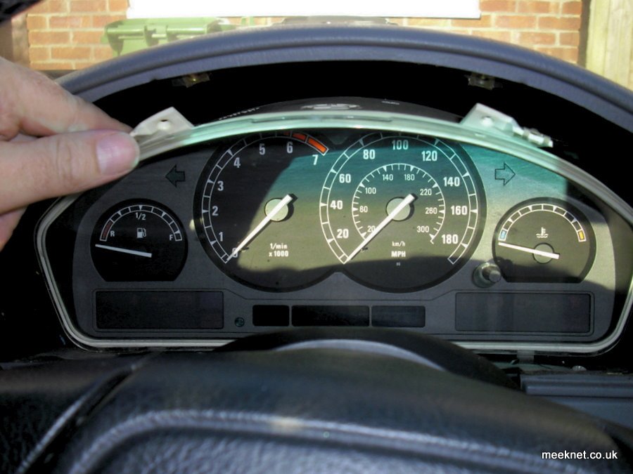 BMW 840ci Instrument Cluster Removal